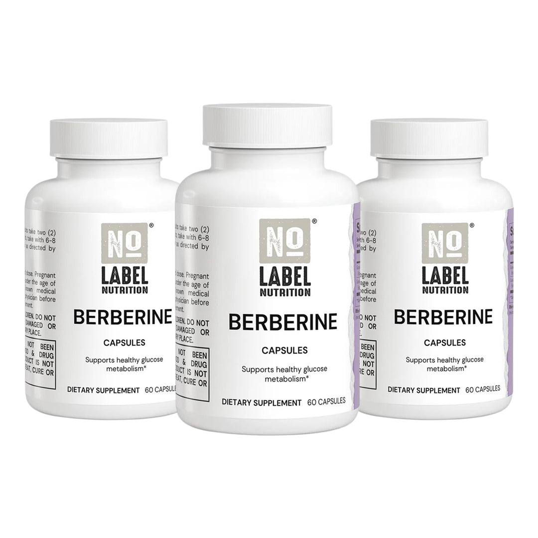 3-Pack of No Label Nutrition® Berberine